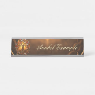 Moonlit Tree of Embered Eternity. Desk Name Plate