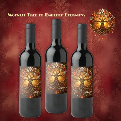 Moonlit Tree of Embered Eternity. Wine Label