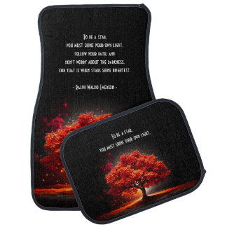 Moonlit Tree with Quote Car Floor Mat