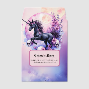 Moonlit Unicorn Among Forgotten Roses Envelope Mailers