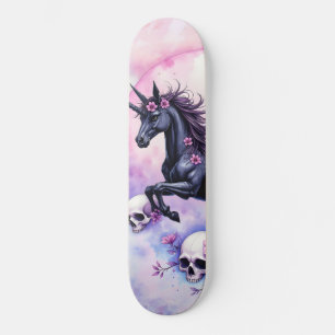 Moonlit Unicorn Among Forgotten Roses, Skateboard
