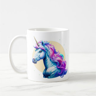 Moonlit Unicorn Elegance Coffee Mug