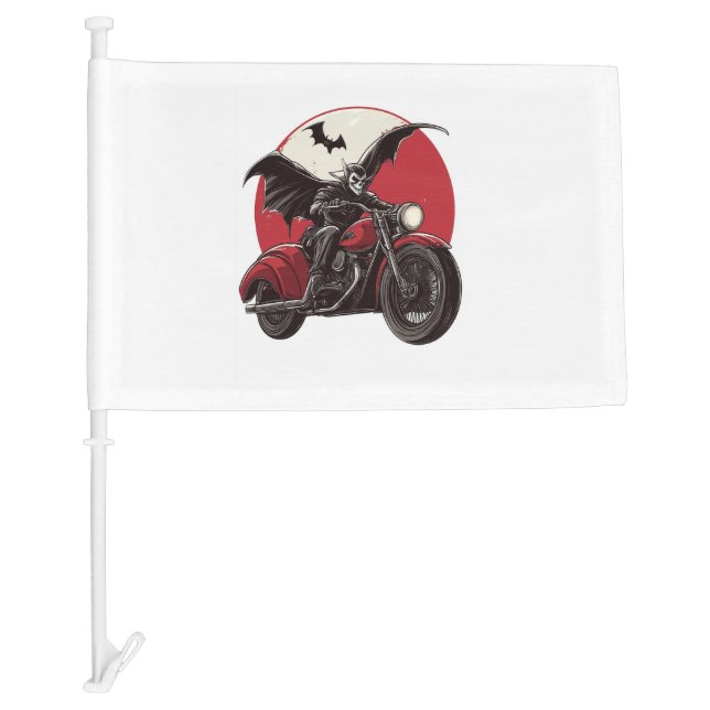  Moonlit Vampire Ride Car Flag (Front)