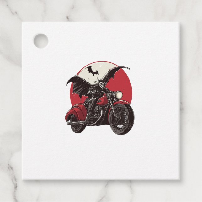  Moonlit Vampire Ride Favor Tags (Front)