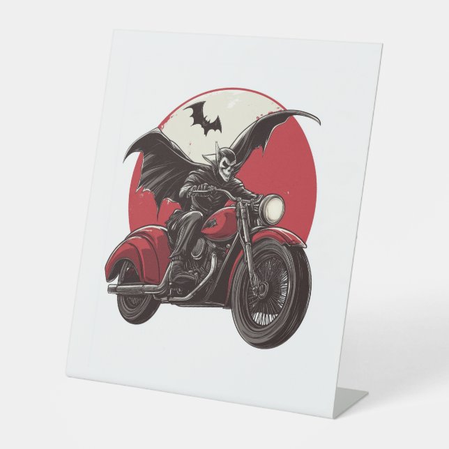  Moonlit Vampire Ride Pedestal Sign (Front)