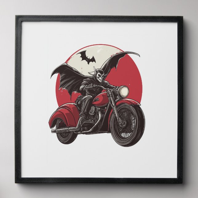  Moonlit Vampire Ride Peel And Stick Photo Tile (Front Set)