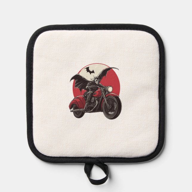  Moonlit Vampire Ride Pot Holder (Front)