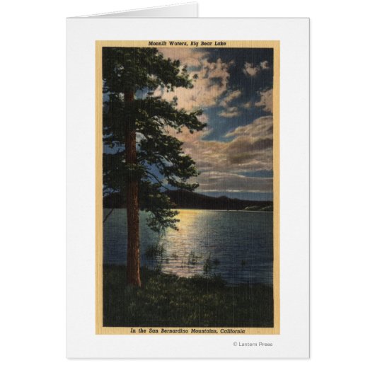 Moonlit View of the Lake Cards (Front)
