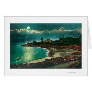 Moonlit view of the Vue de l'EauSanta Cruz, CA Cards