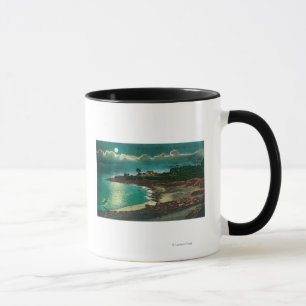 Moonlit view of the Vue de l'EauSanta Cruz, CA Mug
