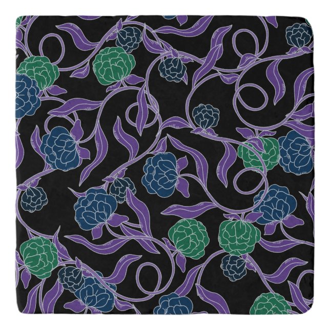 Moonlit Vine - Mysticool Collection Trivet (Front)