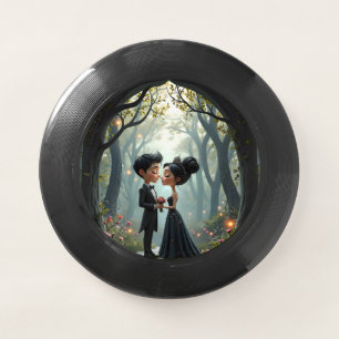 Moonlit Vows – A Cute Gothic Wedding Moment. Wham-O Frisbee