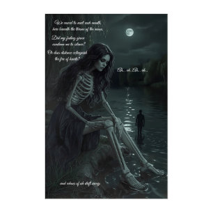 Moonlit Vows of Eternal Echoes  Acrylic Wall Art