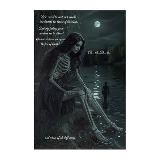 Moonlit Vows of Eternal Echoes  Acrylic Wall Art