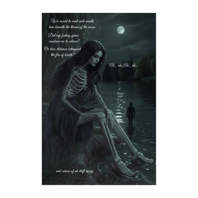 Moonlit Vows of Eternal Echoes  Acrylic Wall Art (Front)