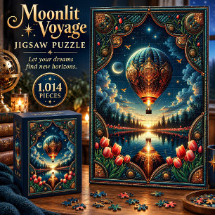 Moonlit Voyage Balloon 1,014 Piece Puzzle