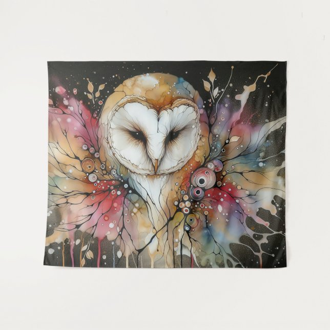 Moonlit Watcher Tapestry (Front (Horizontal))