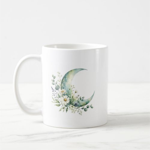 Moonlit Wildflowers Watercolor Mug