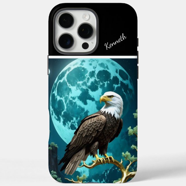 Moonlit Willow and River Eagle Case-Mate iPhone Case (Back)