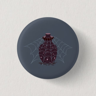 Moonlit Witchy Halloween Magic Bottle Button