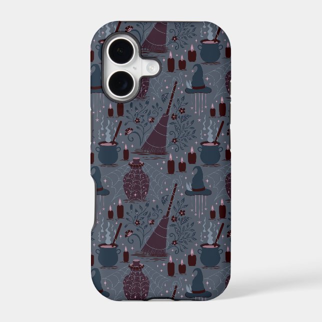 Moonlit Witchy Halloween Pattern Case-Mate iPhone Case (Back)