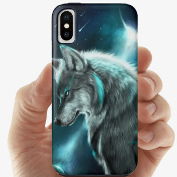 Moonlit Wolf Iphone Case by SharonCullars at Zazzle