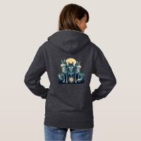 Moonlit Wolf Pack Guardians | Mystical Compass Art