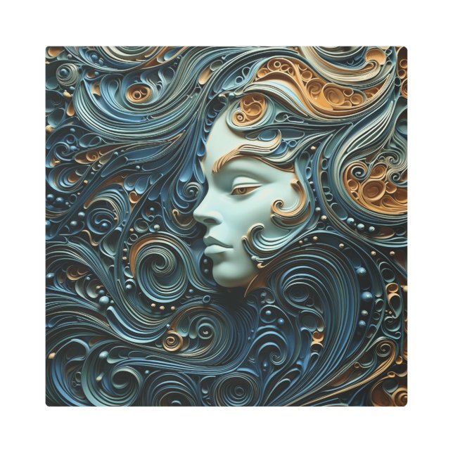 Moonlit Woman 3D Art (Front)