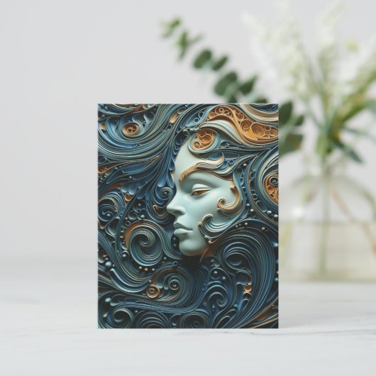 Moonlit Woman 3D Art (Standing Front)