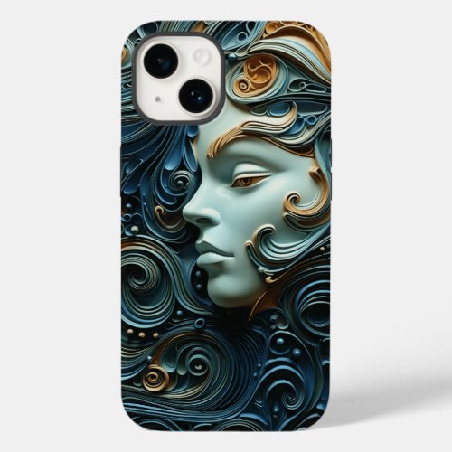 Moonlit Woman 3D Art Case_Mate iPhone 14 Case