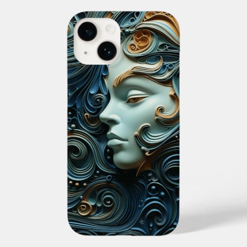 Moonlit Woman 3D Art Case_Mate iPhone 14 Case