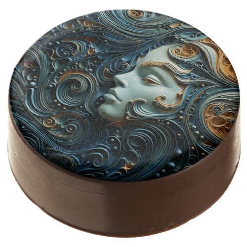 Moonlit Woman 3D Art Chocolate Covered Oreo