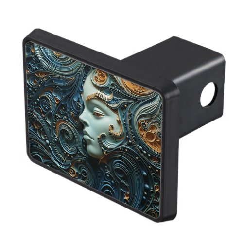 Moonlit Woman 3D Art Hitch Cover