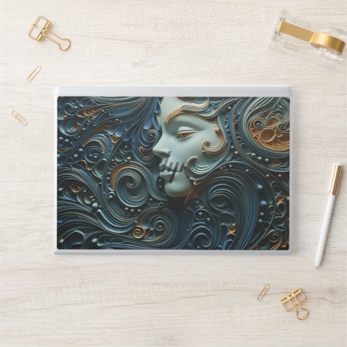 Moonlit Woman 3D Art HP Laptop Skin