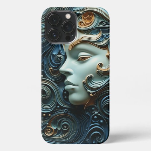 Moonlit Woman 3D Art iPhone 13 Pro Max Case