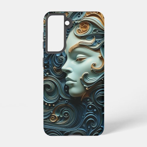 Moonlit Woman 3D Art Samsung Galaxy S21 Case