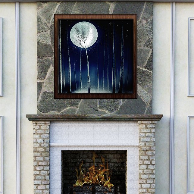 Moonlite Birch Trees Foil Prints (Creator Uploaded)