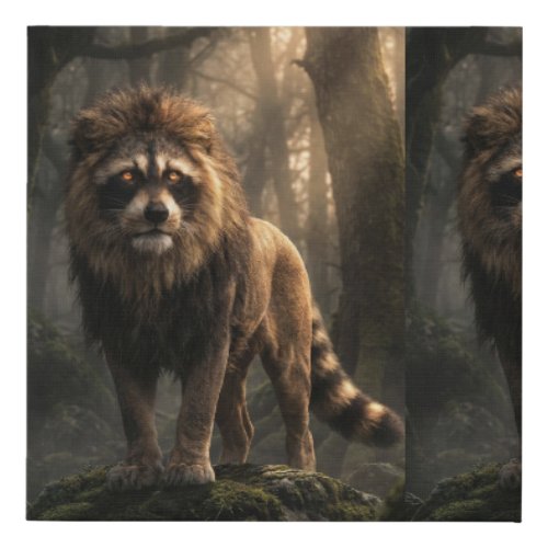 Moonmane, Guardian of the Mist Faux Canvas Print