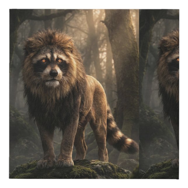 Moonmane, Guardian of the Mist Faux Canvas Print (Front)