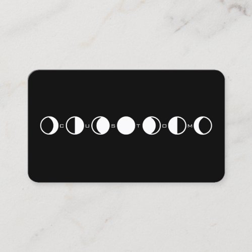 MOONPHRASE Cool Modern Moon Phase Business Card
