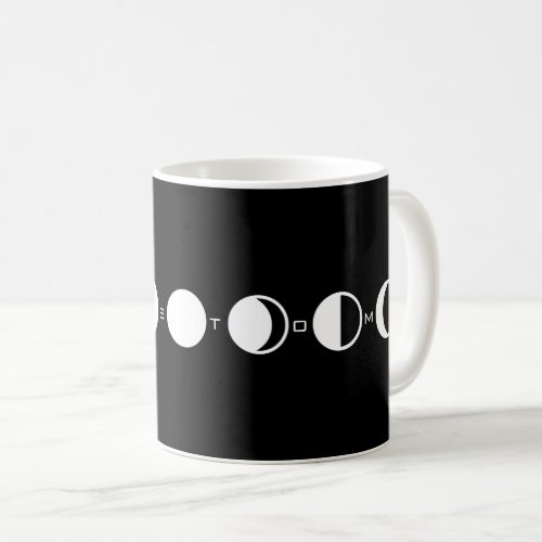 MOONPHRASE Cool Modern Moon Phase Coffee Mug
