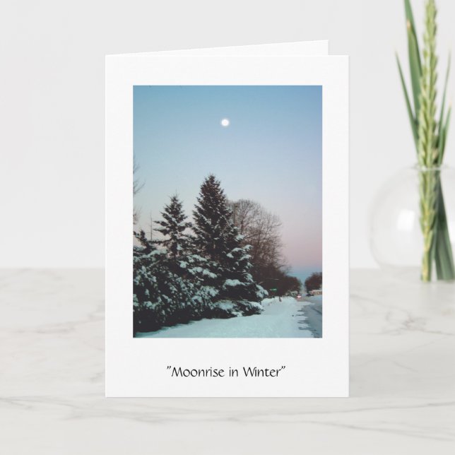 Moonrise in Winter Card (Front)