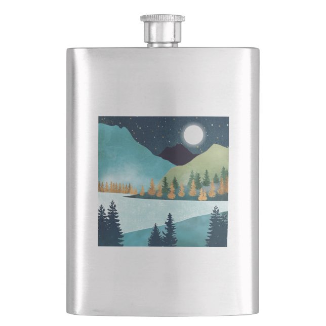 Moonrise Lake Flask (Front)