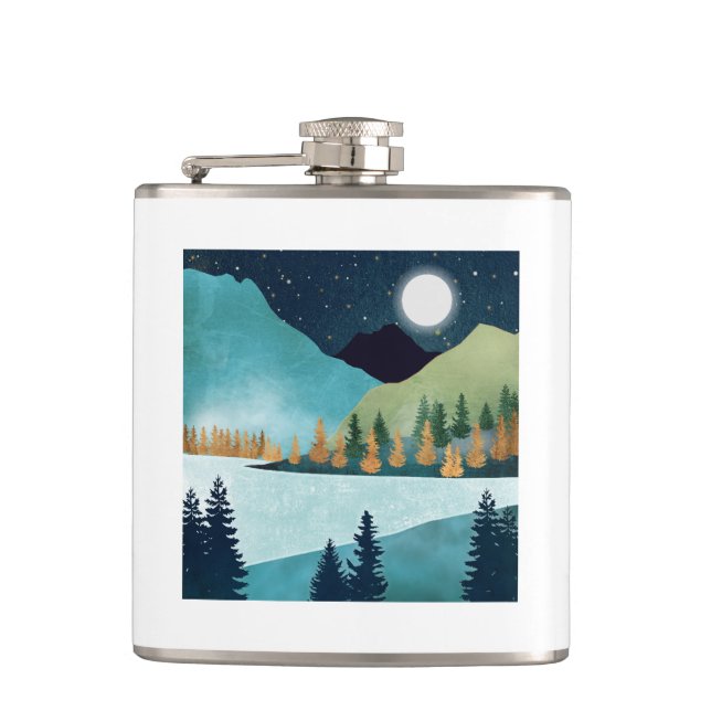 Moonrise Lake Flask (Front)
