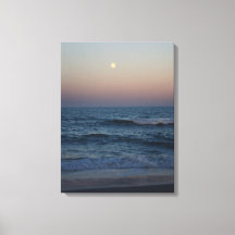 Moonrise Over The Atlantic #4705 Canvas