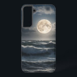 Moonrise over the Ocean Samsung Galaxy S22  Case<br><div class="desc">A beautiful full moon rises over the restless sea.</div>