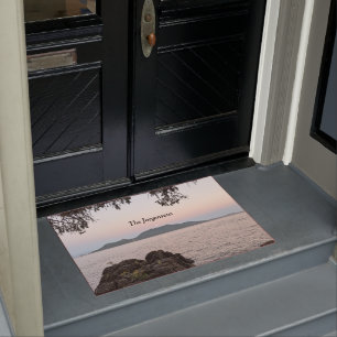 Moonrise Over the San Juan Islands Doormat