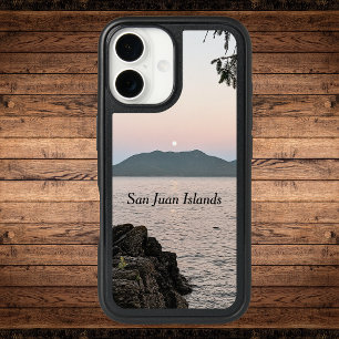 Moonrise Over the San Juan Islands iPhone 16 Case