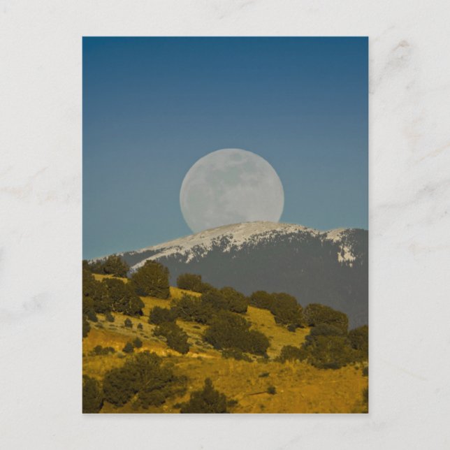 Moonrise over the Sangre de Cristo Mountains, Postcard (Front)