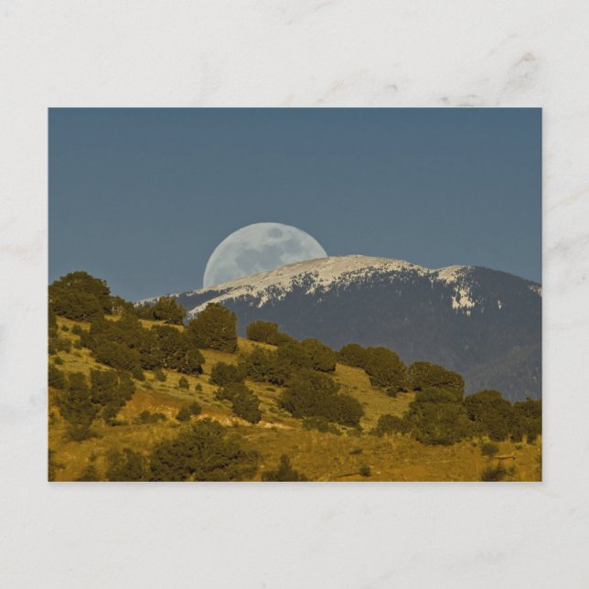 Moonrise over the Sangre de Cristo Mountains, Postcard (Front)